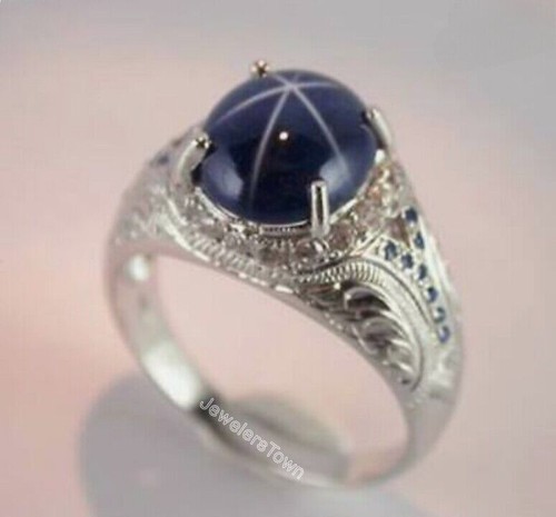 Anello con pietra zaffiro - anello,