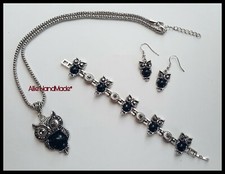 Parure collana, orecchini e