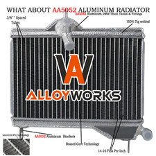 2 Rangée Radiateur Aluminium