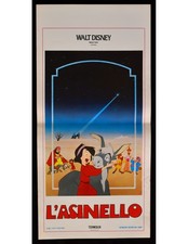 locandina L'ASINELLO walt disney animazione cartone animato B388