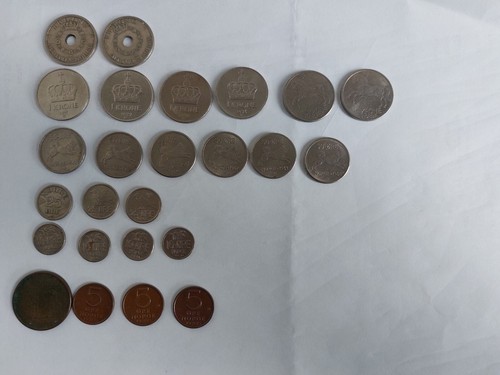 Norvegia lotto monete - 25,