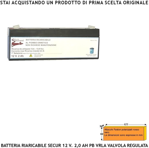 Batteria accumulatore 2 - 12,