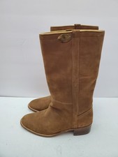 Stivali unisex BUTTERO in pelle scamosciata marrone misura 41,5 Made in Italy fatti a mano 