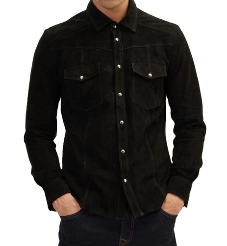 Camicia uomo pelle - camicia,