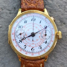 Cronografo monopulsante oro 18