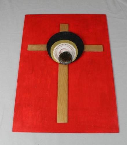 Collage quadro legno - collage,,