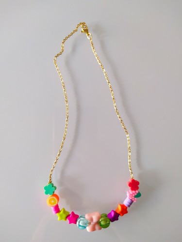 Collana donna colorata fatta - collana,