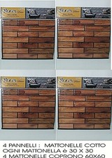 4 MATTONELLE Decorative in PVC