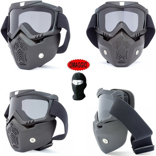 Maschera con occhiali visiera - con,