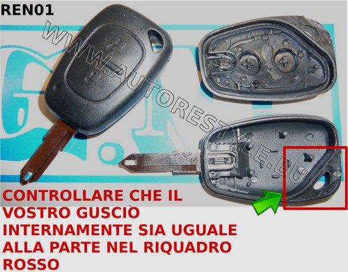 Guscio scocca chiave