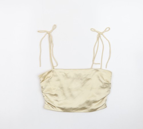 Zara canotta donna beige - canotta,