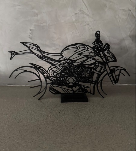 Moto stilizzata stampata 3d - in,