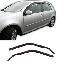 HEKO Deflettori aria frangivento neri oscurati per Volkswagen Golf V 2004-2011*