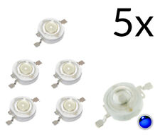 5x Chip led 1w blu alta