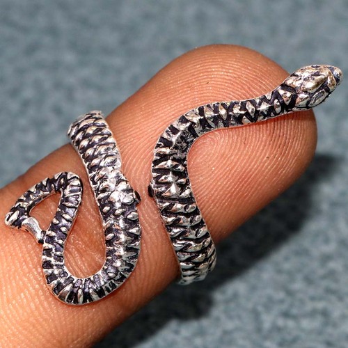 Anello gotico serpente argento - anello,