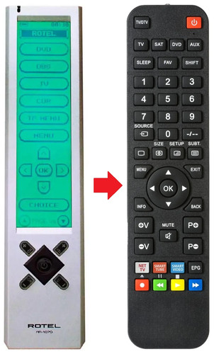 Telecomando adatto per rotel - adatto,