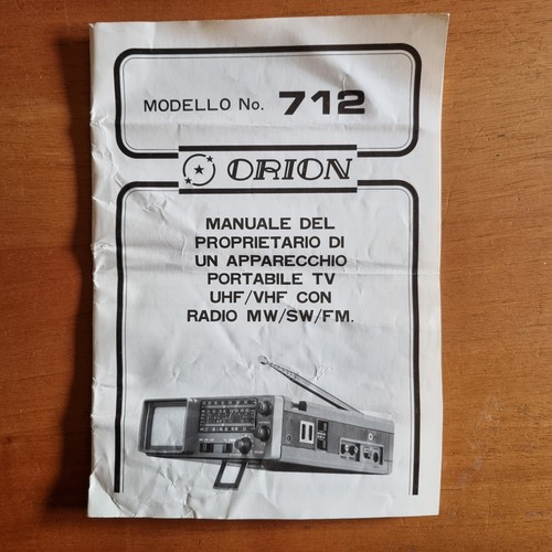 Manuale radio orion 712 - manuale,