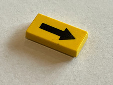 LEGO Yellow tile ref 3069bpx14