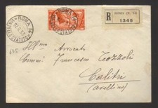 6898- Da Roma per Calitri 2/8/1933 – raccomandata