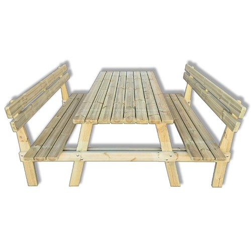 Tavolo picnic legno - 6, posti