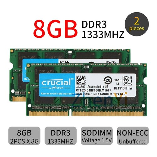 Crucial 16gb 8gb 4gb - 8gb,