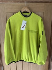 Maglione felpa pile verde fluo