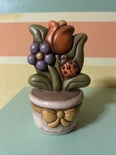 Thun Vasetto Con Fiori E Coccinella buona Fortuna Fuori Produzione,Cm 17country