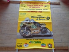 MANIFESTO ORIGINALE 1981 GP MOTOCICLISTICO MUGELLO G. MARCHETTI MBA ALITALIA