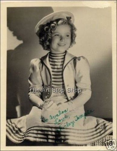 Shirley temple signed photo - signed,