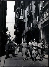 Foto vintage Via Spadari Milano anni 50 Ft 1546 - Stampa 24x18 cm