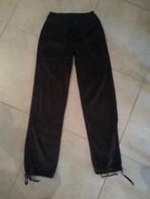 LOTTO 77B PANTALONI PANTALONE TUTA ELASTICIZZATO DONNA CINIGLIA VERDE TG.S