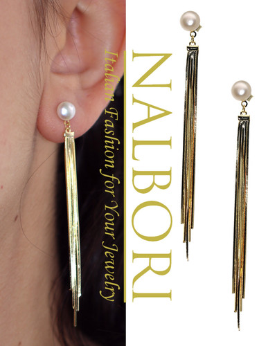 Orecchini argento 925 lunghi - argento,
