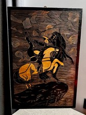 Quadro in legno intagliato