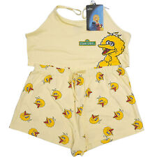 Pigiama Primark Sesame Street Big Bird pantaloncino pigiama da notte donna XL UK18-20
