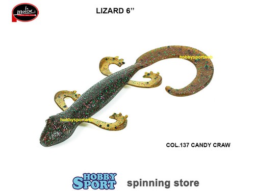 Molix lizard colore - lizard, 6"