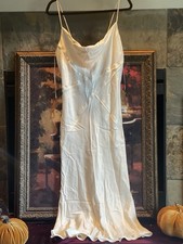 Zara Ivory Maxi Slip Dress