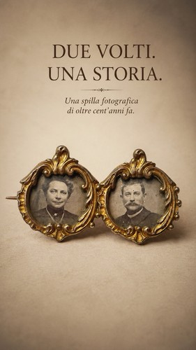 Doppia spilla antica - , placcata