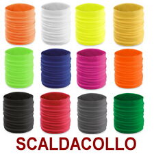 SCALDACOLLO Leggero TUBOLARE fluo SCIARPA Fascia fluorescente Paracollo vento
