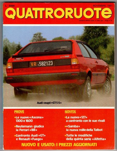 Quattroruote 313 novembre - quattroruote,