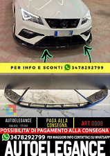 0008⭐SEAT LEON 5F SPOILER FR SPOILER SOTTO PARAURTI ANTERIORE ABS NERO SPLITTER⭐