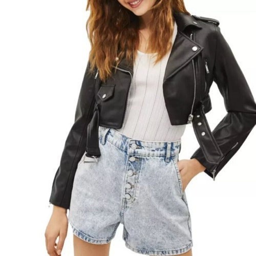 Giacca donna pelle - , cropped