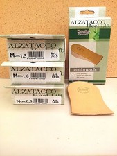 Alzatacco lungo RIGIDO in simil sughero ricoperto in pelle cm.0,5-1-1,5