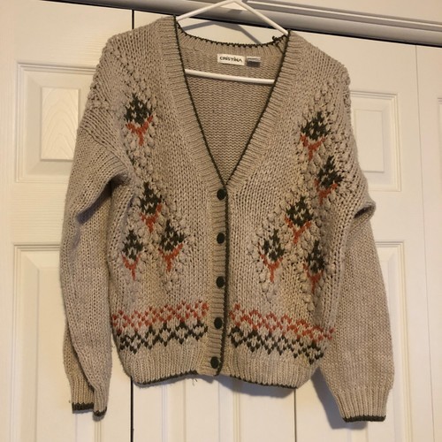 Maglione vintage con - , bottoni