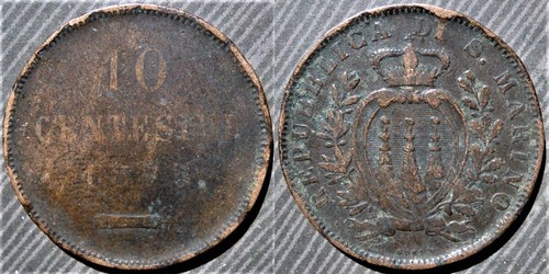 San marino 10 centesimi - ,