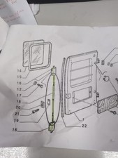 5887912 TIRANTE ARRESTO PORTA POSTERIORE FIAT PANDA VAN DAL 1991 AL 2002