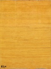 Tappeto in lana dorata accento