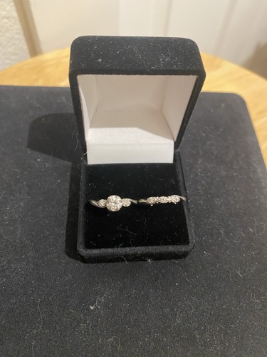 Set fede nuziale oro bianco - set, 18