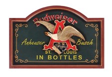 Tabella in legno per Bar pub Budweiser arredo Ristorante vintage unico USA BEER