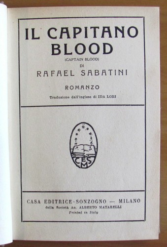 Sabatini capitano blood - il,