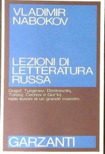 LEZIONI DI LETTERATURA RUSSA NABOKOV VLADIMIR GARZANTI 1987 SAGGI BLU